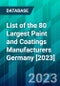 List of the 80 Largest Paint and Coatings Manufacturers Germany [2023] - Product Thumbnail Image